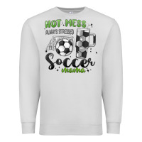 Dove Grey hot mess always stressed soccer mama stanley cup Premium Sweatshirt - MaliasSmallBusiness