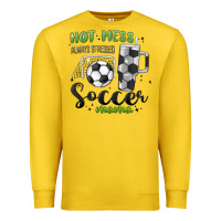 Hot Mess Always Stressed Soccer Mama Stanley Cup Premium Sweatshirt | Teevron