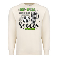 Sandshell hot mess always stressed soccer mama stanley cup Premium Sweatshirt - MaliasSmallBusiness