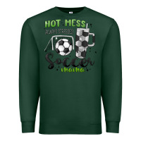 Sports Green hot mess always stressed soccer mama stanley cup Premium Sweatshirt - MaliasSmallBusiness