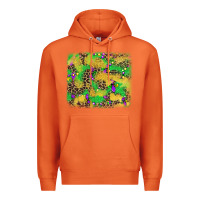 Carrot mardi gras fleur de lis and leopard background Premium Hoodie - AdoDesignShop