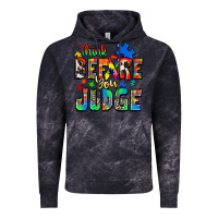 Cloud Black think before you judge autism Vintage Hoodie - Zillion Design Studio