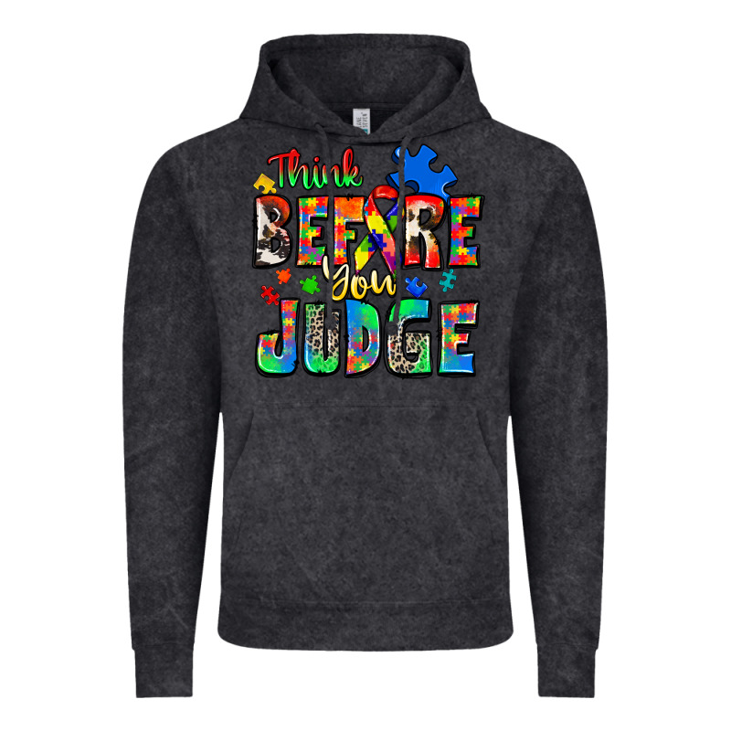 Think Before You Judge Autism Vintage Hoodie by Zillion Design Studio | Teevron