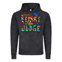 Vintage Black think before you judge autism Vintage Hoodie - Zillion Design Studio