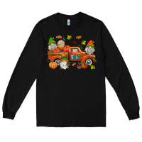 Black fall gnomes truck Long Sleeve Tee - AdoDesignShop