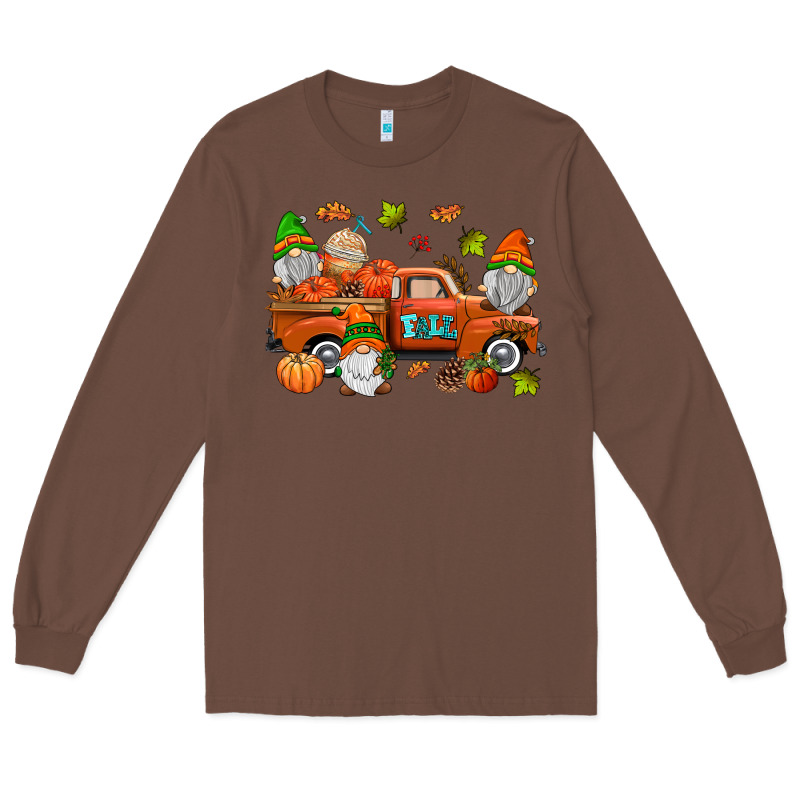 Fall Gnomes Truck Long Sleeve Tee by AdoDesignShop | Teevron