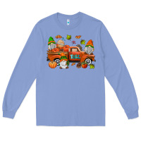 Colony Blue fall gnomes truck Long Sleeve Tee - AdoDesignShop