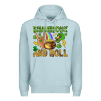 Blue Mist Shamrock and roll Premium Hoodie - BundleAndBundleShop