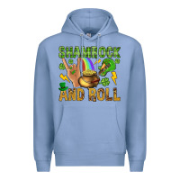 Colony Blue Shamrock and roll Premium Hoodie - BundleAndBundleShop