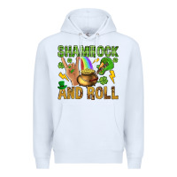 White Shamrock and roll Premium Hoodie - BundleAndBundleShop
