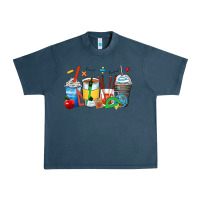 Midnight Navy math teacher coffee cups Urban Heavy Tee - Zillion Design Studio