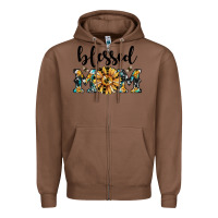 Chestnut blessed mom Zipper Hoodie - JahusDesignShop