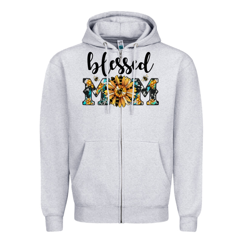 Blessed Mom Zipper Hoodie by JahusDesignShop | Teevron