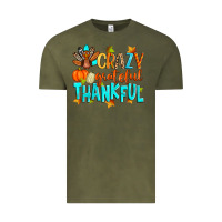 Vintage Olive crazy grateful thankful Vintage Tee - Zillion Design Studio