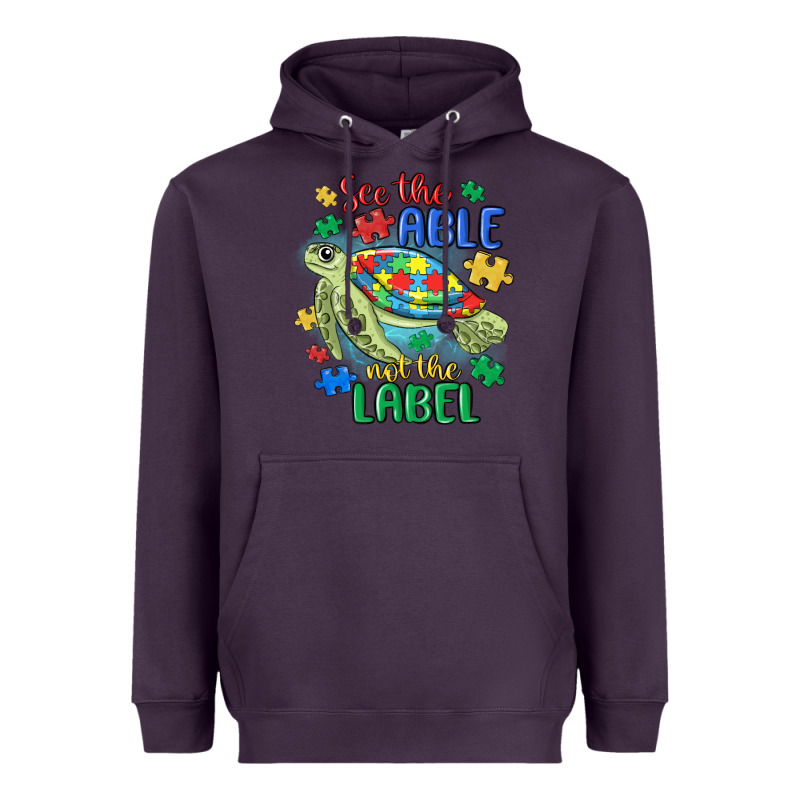 See The Able Not The Label Heavyweight Hoodie by MaliasSmallBusiness | Teevron