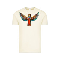 Vintage Arctic our lady of guadalupe cross with wings Vintage Tee - BarkalooDesign