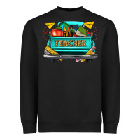 Black teacher truck Heavyweight Sweatshirt - texasbilliewilder