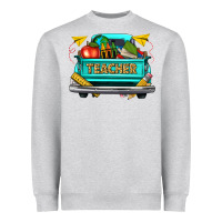 Heather Grey teacher truck Heavyweight Sweatshirt - texasbilliewilder