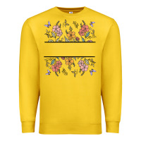 Lemon wildflower your text here Premium Sweatshirt - MaliasSmallBusiness
