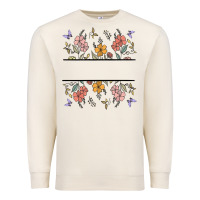 Sandshell wildflower your text here Premium Sweatshirt - MaliasSmallBusiness