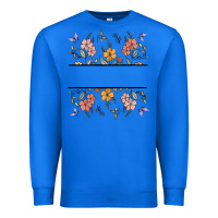 True Royal wildflower your text here Premium Sweatshirt - MaliasSmallBusiness