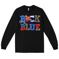 Black back the blue Long Sleeve Tee - AdoDesignShop