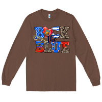 Chestnut back the blue Long Sleeve Tee - AdoDesignShop