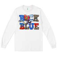 White back the blue Long Sleeve Tee - AdoDesignShop