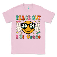 Bubblegum Pink peace out 2024 1st grade Classic Tee - JahusDesignShop