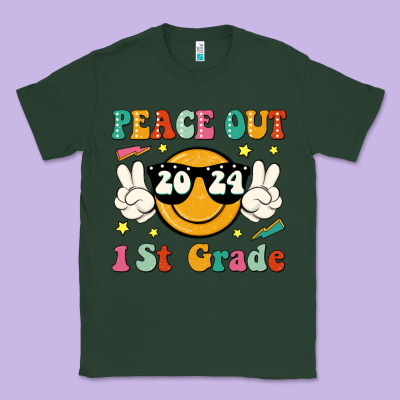 Peace Out 2024 1st Grade Classic Tee Designed By Jahusdesignshop