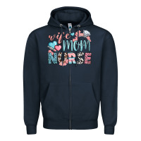 Navy wife mom nurse Zipper Hoodie - BundleAndBundleShop