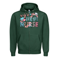 Sports Green wife mom nurse Zipper Hoodie - BundleAndBundleShop