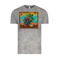 Cloud Rock turkey and pumpkins Vintage Tee - RanaPortraitStore