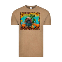 Vintage Coffee turkey and pumpkins Vintage Tee - RanaPortraitStore