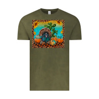 Vintage Olive turkey and pumpkins Vintage Tee - RanaPortraitStore