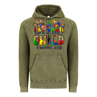 Vintage Olive teacher can hear what a child cannot say Vintage Hoodie - Zillion Design Studio