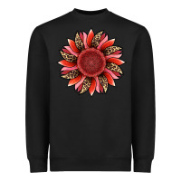 Black valentine's day sunflower Heavyweight Sweatshirt - RanaPortraitStore