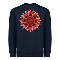 Navy valentine's day sunflower Heavyweight Sweatshirt - RanaPortraitStore