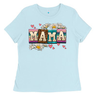Baby Blue mama Ladies Tee - AdoDesignShop