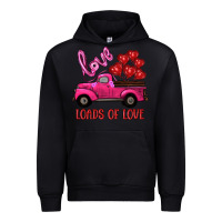 Black valentine's day loads of love turck with balloons Urban Hoodie - RanaPortraitStore