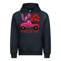 Navy valentine's day loads of love turck with balloons Urban Hoodie - RanaPortraitStore