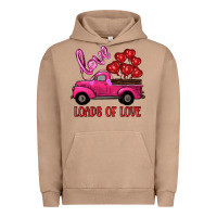 Pigment Burro valentine's day loads of love turck with balloons Urban Hoodie - RanaPortraitStore