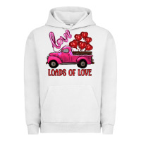 Pigment Lunar Rock valentine's day loads of love turck with balloons Urban Hoodie - RanaPortraitStore