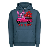 Pigment Midnight Navy valentine's day loads of love turck with balloons Urban Hoodie - RanaPortraitStore