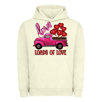 Pigment Pistachio valentine's day loads of love turck with balloons Urban Hoodie - RanaPortraitStore