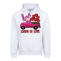White valentine's day loads of love turck with balloons Urban Hoodie - RanaPortraitStore