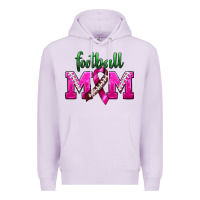Lilac Football Mom Breast Cancer Premium Hoodie - BundleAndBundleShop