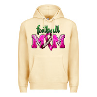Pina Colada Football Mom Breast Cancer Premium Hoodie - BundleAndBundleShop