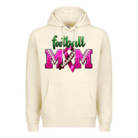 Sandshell Football Mom Breast Cancer Premium Hoodie - BundleAndBundleShop