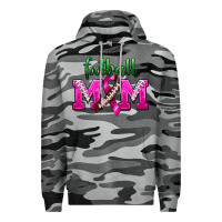 Slate Camo Football Mom Breast Cancer Premium Hoodie - BundleAndBundleShop